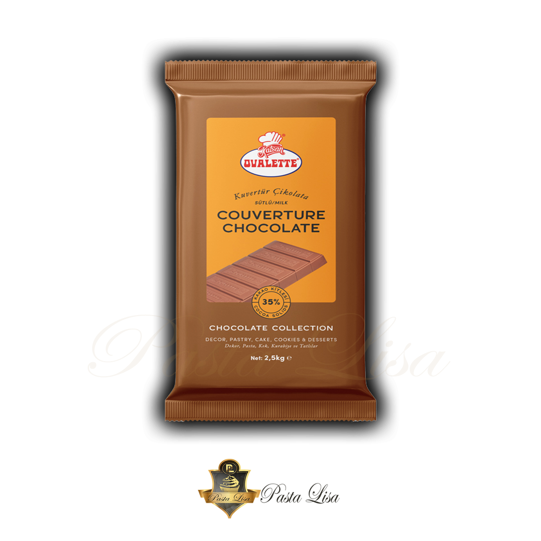 Ovalette Sütlü Kuvertür Çikolata 2,5kg