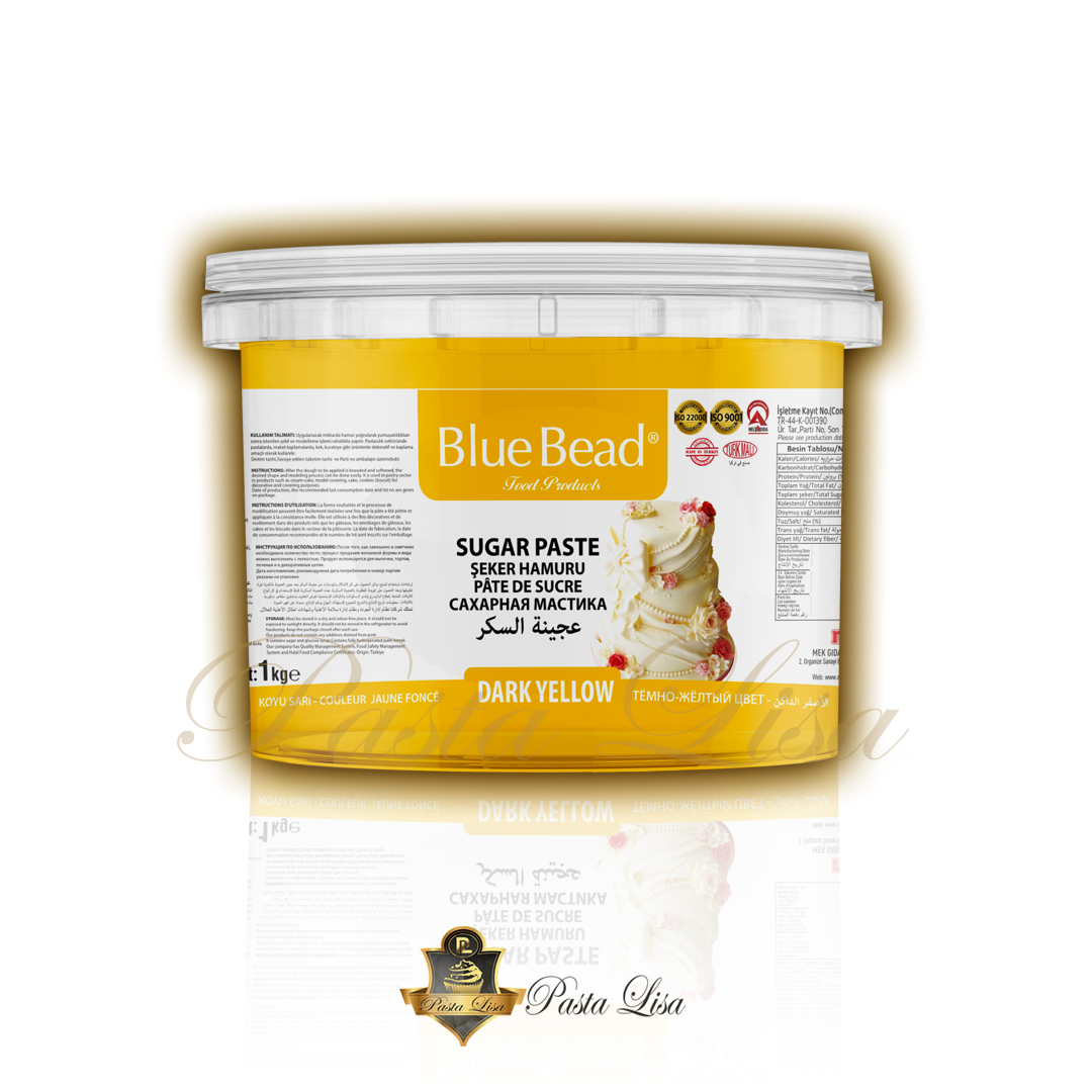 Blue Bead Şeker Hamuru 1kg - Sarı (Koyu Ton)