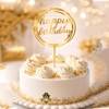 Happy Birthday Topper / �yiki Do�dun �ember Pleksi - Alt�n