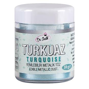 Dr.Gusto Yenilebilir Metalik Toz Boya 10gr - Turkuaz