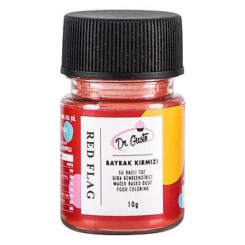 Dr.Gusto Su Bazl Toz Boya 10gr - Bayrak Krmz
