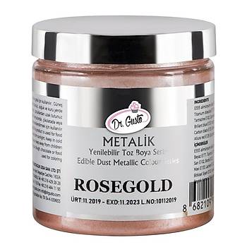 Dr.Gusto Yenilebilir Metalik Toz Boya 50gr - Rose Gold