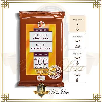 Altýnmarka Kuvertür Çikolata 2,5kg - Sütlü (%34)