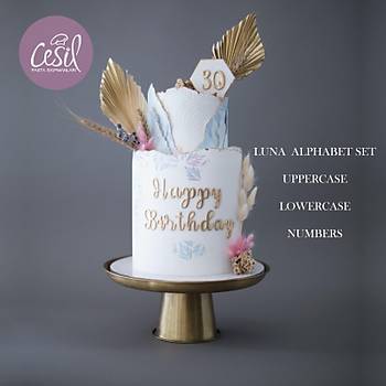 Cesil Luna Byk Harf Alfabe Seti