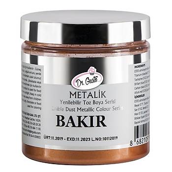 Dr.Gusto Yenilebilir Metalik Toz Boya 50gr - Bakr