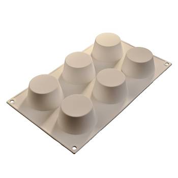 Silikon Kalp - 6'l Orta Muffin