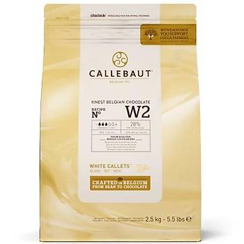 Callebaut Beyaz W2 Pul Çikolata 2,5kg
