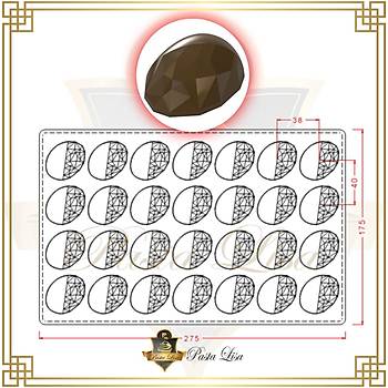 Polikarbon Çikolata Kalýbý - Elips-1 (Özel Seri)