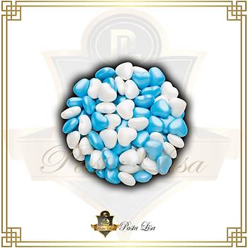 Dr.Gusto Byk Kalp Sprinkles 90gr - Sedef - Mavi