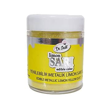 Dr.Gusto Yenilebilir Metalik Toz Boya 10gr - Limon Sar