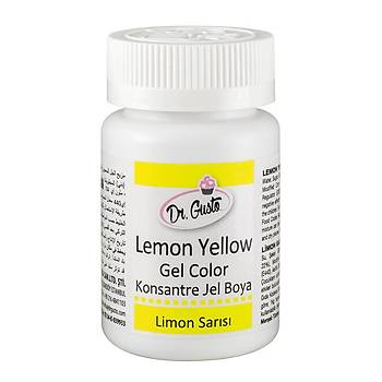 Dr.Gusto Jel Gıda Boyası (şişe) 100gr - Limon Sarı