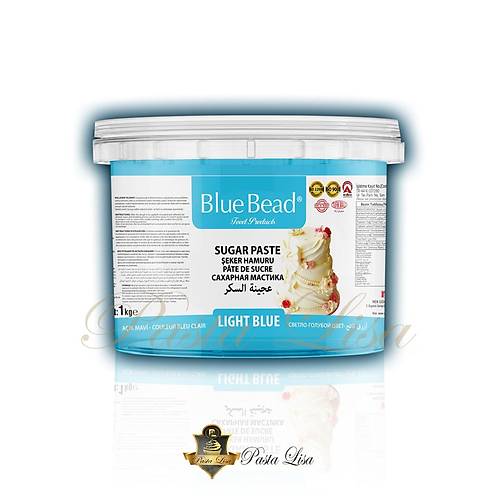 Blue Bead eker Hamuru 1kg - Mavi (Ak Ton)