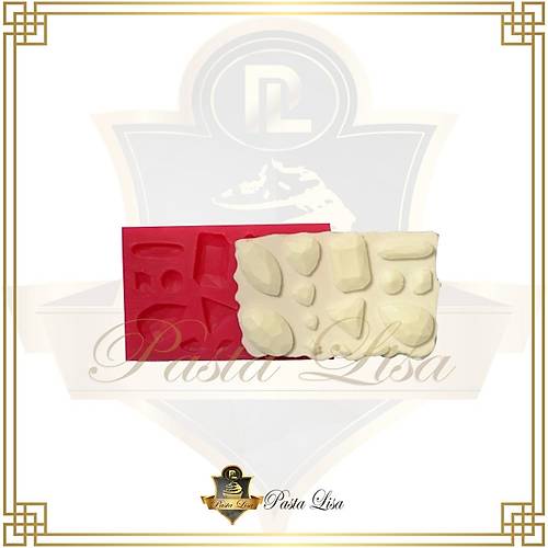 Silikon Kalp - Elmas Paralar (10x7cm)