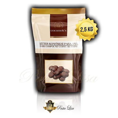 Cocomek's Konfiseri Para Pul ikolata 2,5kg - Bitter