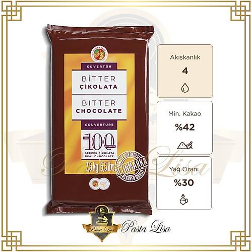 Altnmarka Kuvertr ikolata 2,5kg - Bitter (%42)