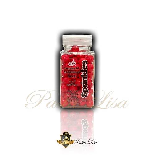 Dr.Gusto 10mm Boncuk eker (Sprinkles) & Draje 100gr - Krmz
