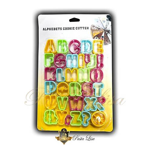 Plastik Alfabe Kesici Set