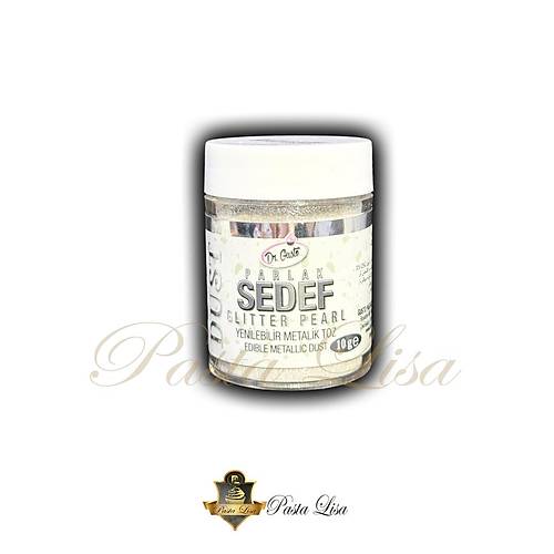 Dr.Gusto Yenilebilir Metalik Toz Boya 10gr - Glitter Sedef (Extra Parlak)