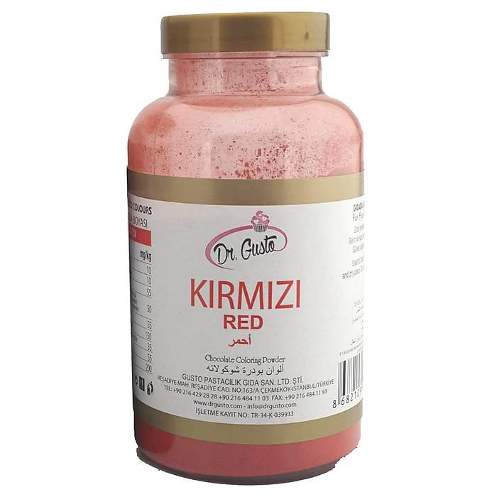 Dr.Gusto Ya� Bazl� Toz Boya 100gr - K�rm�z�