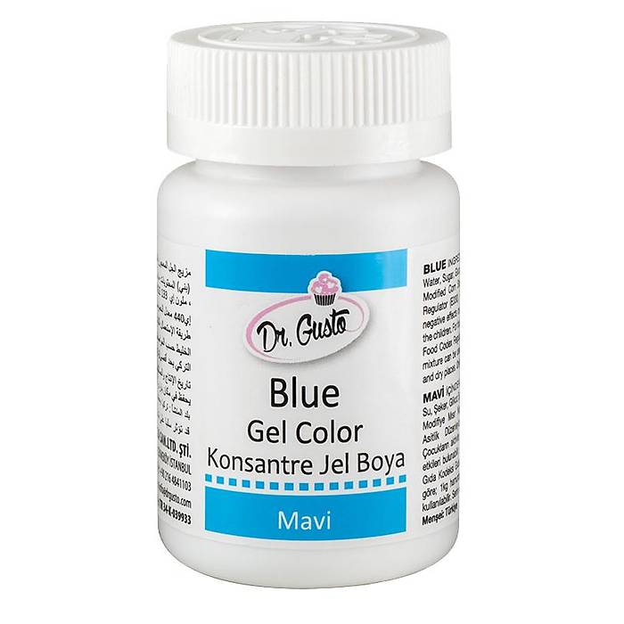 Dr.Gusto Jel G�da Boyas� (�i�e) 100gr - Mavi