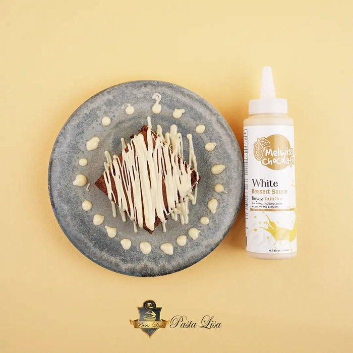 Melwiss Chocolate Beyaz Tatl� Sosu 330g - Waffle & Pankek Sosu