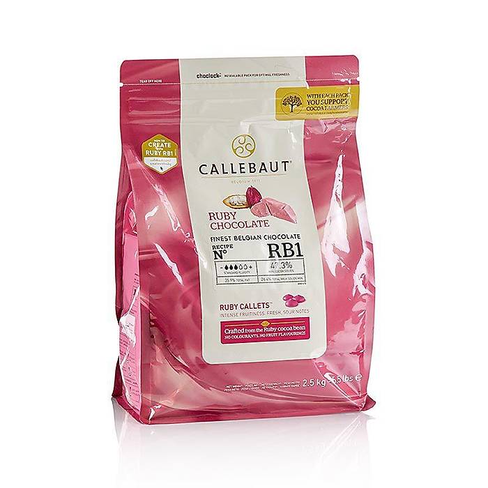 Callebaut Ruby Pul �ikolata 500g (B�l�nm��)
