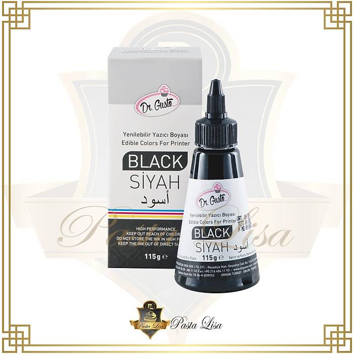 Dr.Gusto Yenilebilir Yaz�c� Boyas� 115g - Black