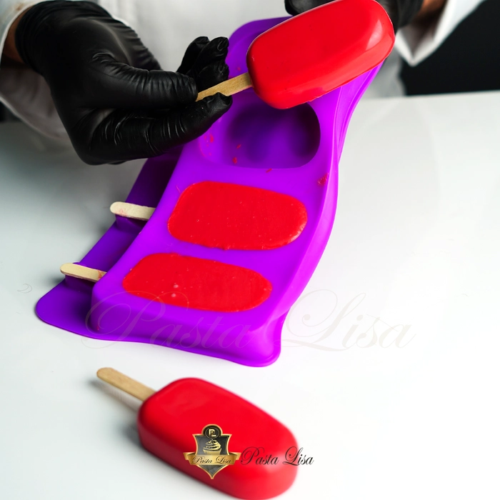 4'l� Silikon Dondurma ve Cakesicle Kal�b� (4,7x8,5 cm)