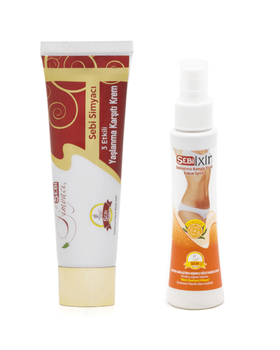 Sebi Simyac� Ya�lanma Kar��t� Anti Aging Krem ve Sebi Ixir V�cut Bak�m Spreyi Seti