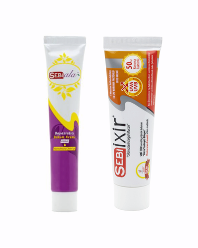 Sebi Ala Cilt Beyazlat�c� Krem ve Sebi Ixir 50 SPF G�ne� Korumal� Leke Kremi