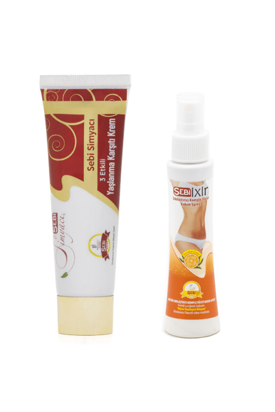 Sebi Simyac� Ya�lanma Kar��t� Anti Aging Krem ve Sebi Ixir V�cut Bak�m Spreyi Seti