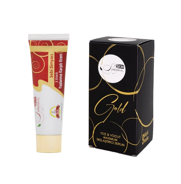 Sebi Simyac Yalanma Kart Krem 50ml ve Sebi Simyac Gold Maksimum SklatrcSerum100mlSet