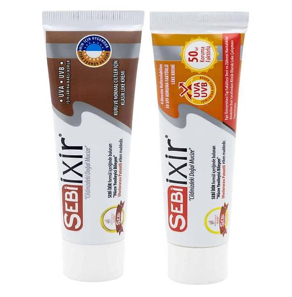 Sebi Ixir 50 Spf Gne Korumal Leke Kremi ve Klasik Leke Kremi