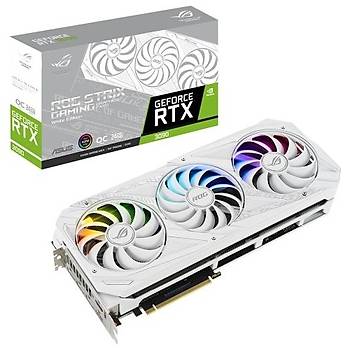 Asus ROG Strix GeForce RTX 3090 OC White Edition 24GB 384 Bit Ekran Kartý