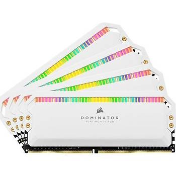CORSAIR DOMINATOR PLATINUM RGB 32GB (4 X 8GB) 4000MHZ DDR4 CMT32GX4M4K4000C19W  (BEYAZ)