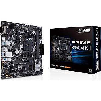 Asus Prime B450M-K II AMD B450 AM4 DDR4 4400MHz Micro ATX Anakart