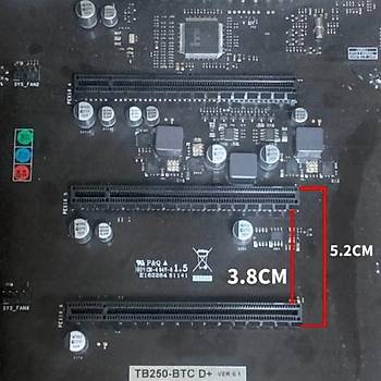 Biostar TB250-BTC D+ DDR4 1151p Mining Anakart (Riser Kart Gerektirmez)