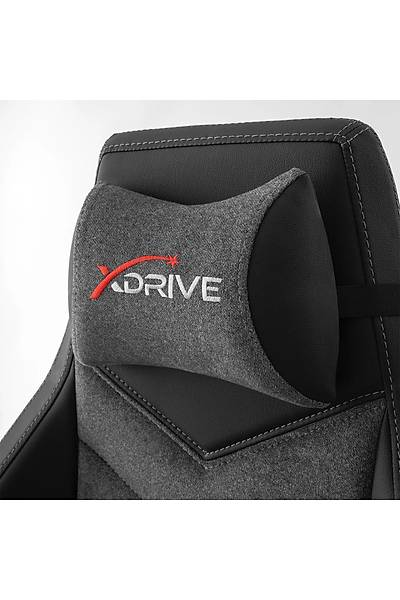 xDrive Frtna Ayak Uzatmal Profesyonel Oyuncu Koltuu Kuma Gri/Siyah