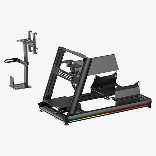 xDrive RGB Al�minyum Yar�� Sim�lat�r� Kokpiti ve F1 Koltu�u Bs01