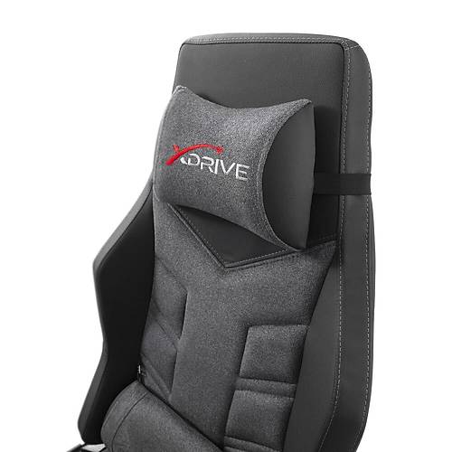 xDrive F�rt�na Profesyonel Oyuncu Koltu�u Kuma� Gri/Siyah