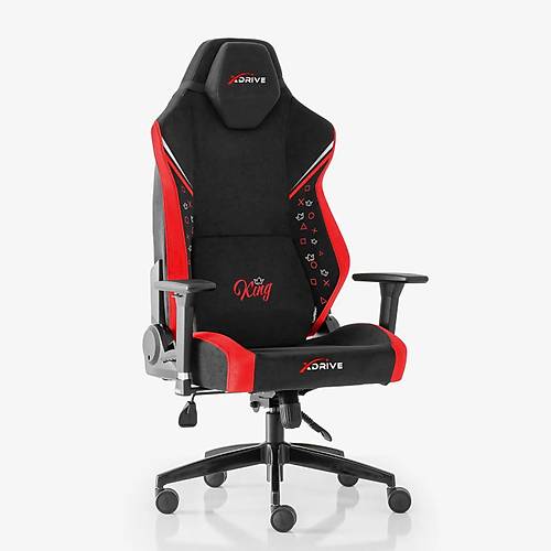 xDrive Anka Profesyonel Oyuncu Koltu�u (King �zel Seri) K�rm�z�/Siyah