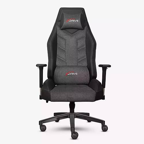 xDrive F�rt�na Profesyonel Oyuncu Koltu�u Kuma� Gri/Siyah