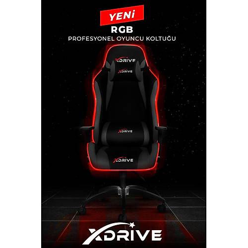 xDrive Ak�nc� Rgb I��kl� Profesyonel Oyuncu Koltu�u Gri/Siyah