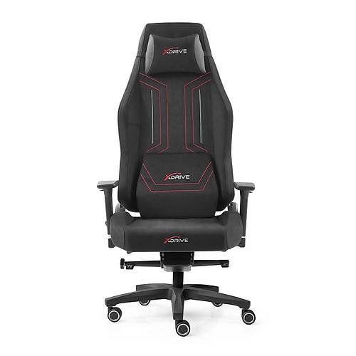 xDrive F�rt�na Plus Profesyonel Oyuncu Koltu�u Kuma� Siyah/K�rm�z�