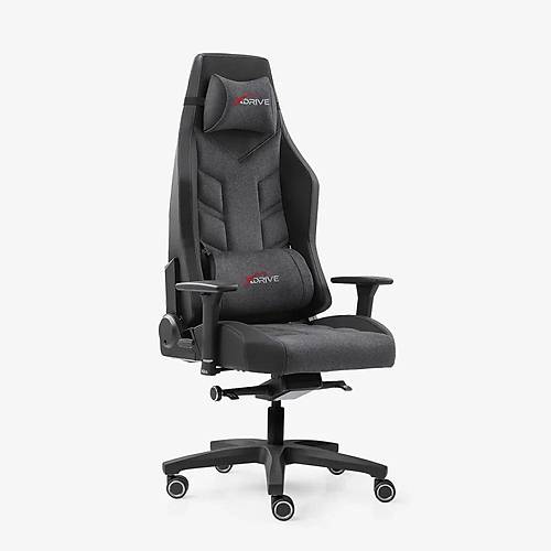 xDrive F�rt�na Profesyonel Oyuncu Koltu�u Kuma� Gri/Siyah