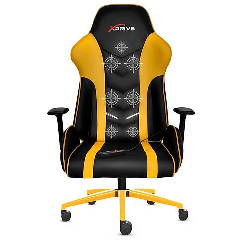 xDrive Atak Masajl� Profesyonel Oyuncu Koltu�u Sar�/Siyah