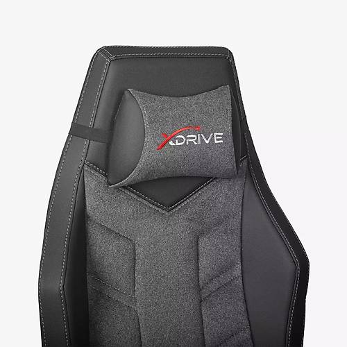 xDrive F�rt�na Profesyonel Oyuncu Koltu�u Kuma� Gri/Siyah