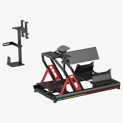 xDrive RGB Al�minyum Yar�� Sim�lat�r� Kokpiti ve F1 Koltu�u BS02