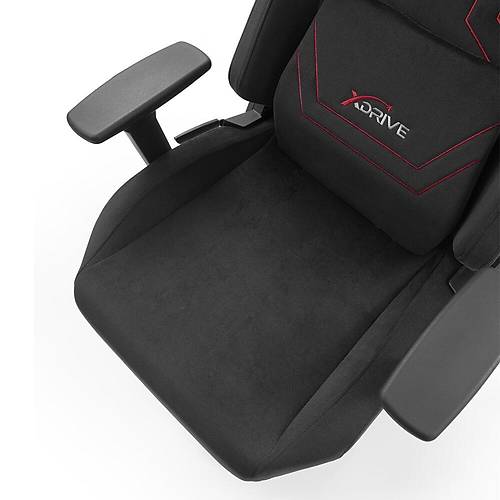 xDrive F�rt�na Plus Profesyonel Oyuncu Koltu�u Kuma� Siyah/K�rm�z�