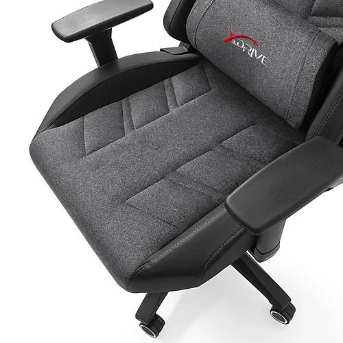 xDrive F�rt�na Profesyonel Oyuncu Koltu�u Kuma� Gri/Siyah